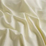 drap housse en tissu doux blanc cassé