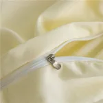 housse de couette élégante blanc cassé