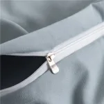 literie élégante bleu ciel