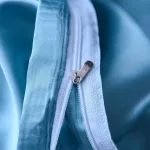 drap housse doux en satin bleu ciel