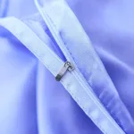 drap housse doux bleu lavande