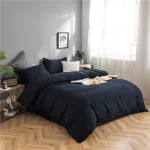 housse de couette en bleu marine