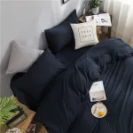 parure de lit bleu marine
