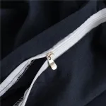 taies d'oreiller confort bleu marine