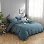 taies d'oreiller bleu persan