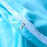taies d'oreiller bleues en satin