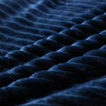 taies d'oreiller confort bleu marine velours