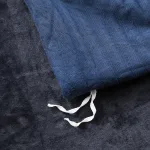 drap housse et taies d'oreiller bleu marine