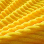 drap housse en velours jaune
