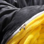 taies d'oreiller en velours jaune
