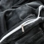 textile de lit noir velours
