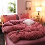 Rose Velours - Drap housse / Housse de couette / Taies d'oreiller