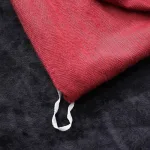 housse de couette en velours rouge