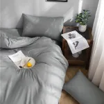 literie design gris clair