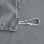 housse de couette luxe gris clair