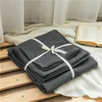 drap housse gris pour lit