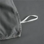 drap housse gris en coton