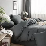 drap housse gris pour literie