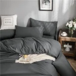 ensemble de draps gris élégant