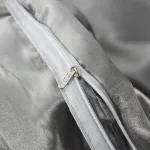 literie élégante gris type satin