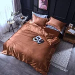 drap marron satin agréable