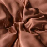 housse de couette 2 taies d'oreiller marron
