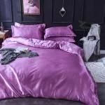 housse de couette mauve élégant