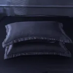 housse de couette élégante noir
