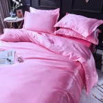 drap housse doux rose bonbon