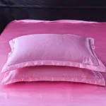 literie élégante rose bonbon
