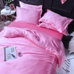 drap housse confortable rose bonbon