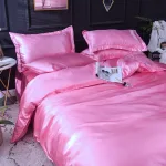 housse de couette colorée rose bonbon