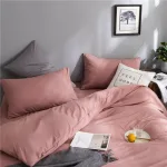 parure de lit rose pêche
