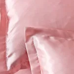 ensemble de literie rose pêche élégant