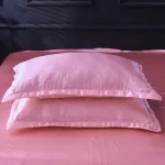 ensemble housse de couette rose