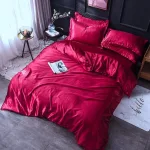 drap housse satin 2 taies d'oreiller