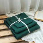 ensemble de lit vert drap housse housse de couette