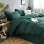 drap housse et housse de couette vert pour décoration