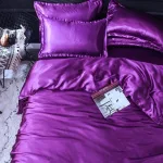 drap housse violet pour chambre moderne