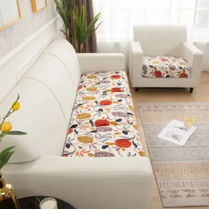 Red flower - Housse pour coussin de canapé