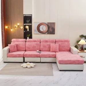 Rose - Housse Polaire pour Coussins de Canapé - Motif Bear