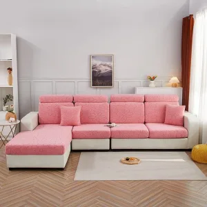 Rose - Housse Polaire pour Coussins de Canapé - Motif Flower