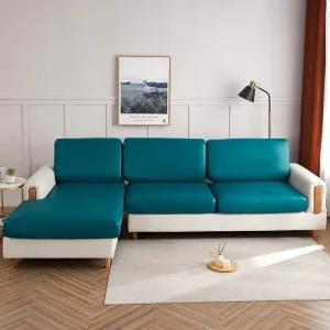 Vert Jade - Housse en Simili cuir pour Coussins de Canapé